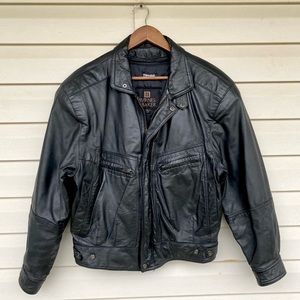 Vintage 90s Byrnes & Baker Leather Jacket Thinsulate Med